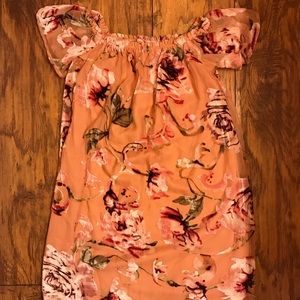 Velvet burnout floral tunic